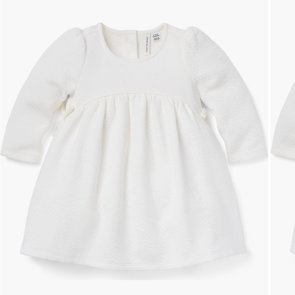 Janie & Jack Baby Floral Quilted Dress Size 18-24 mo Color Ivory